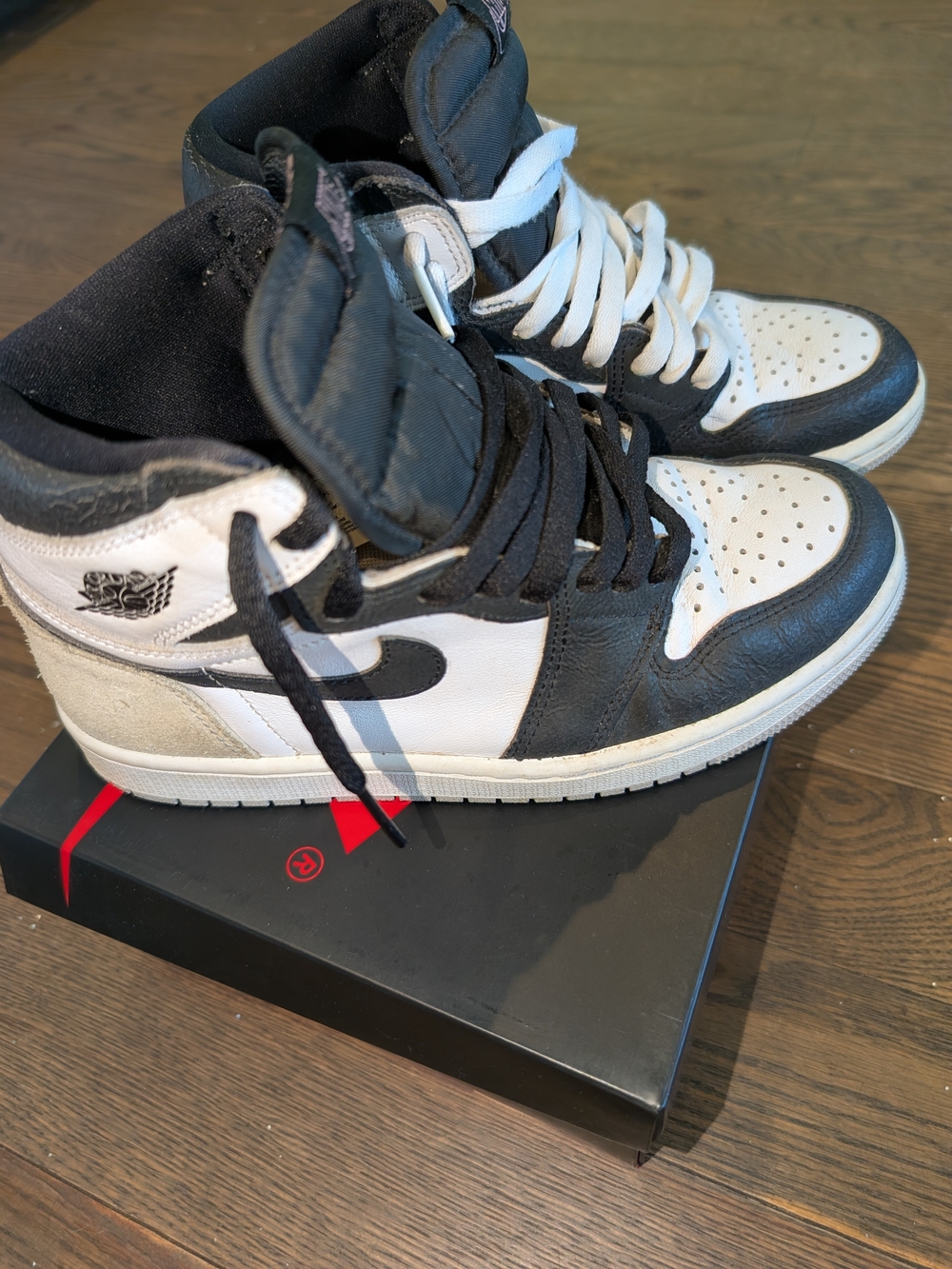 Jordan Men's High-Top Sneaker in Black and White